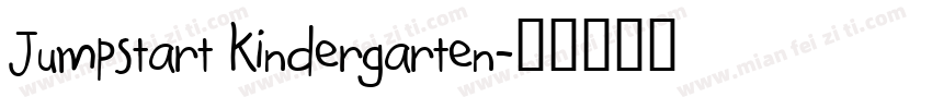 Jumpstart kindergarten字体转换